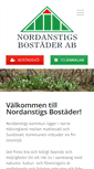 Mobile Screenshot of nordanstigsbostader.se